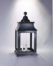 Northeast Lantern 5653P-AC-CIM-CSG - Pagoda Pier Antique Copper Medium Base Socket With Chimney Clear Seedy Glass