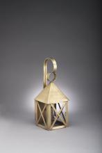 Northeast Lantern 7011-DAB-MED-SMG - Pyramid Top X-Bars Wall Dark Antique Brass Medium Base Socket Seedy Marine Glass