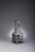 Northeast Lantern 7111-VG-MED-CSG - Pyramid Top H-Bars Wall Verdi Gris Medium Base Socket Clear Seedy Glass