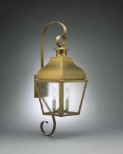 Northeast Lantern 7638-DAB-CIM-SMG - Curved Top Wall With Top & Bottom Scroll Dark Antique Brass Medium Base Socket With Chimne