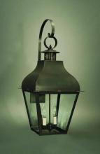 Northeast Lantern 7647-AB-LT2-SMG - Curved Top Wall With Top Scroll Antique Brass 2 Candelabra Sockets Seedy Marine Glass
