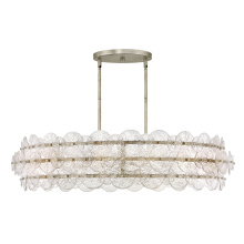 Large Drum Chandelier : FR30124GG : Glacial : 12” Dia x 1 D | Home