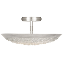 Fine Art Handcrafted Lighting 880040ST - Arctic Halo 20"W Round Semi-Flush Mount